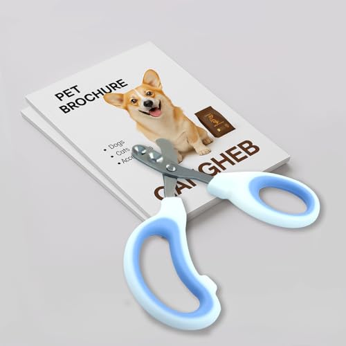 Cat Nail Clippers, Blue | Pet Nail Clippers, Cat Claw Trimmers, 2mm & 3mm Circular Cutting Holes - color: Blue, size: Double Hole
