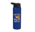 Australia Marsupial Wildlife Animal Lover Sugar Glider Stainless Steel Insulated Water Bottle - color: Royal Blue