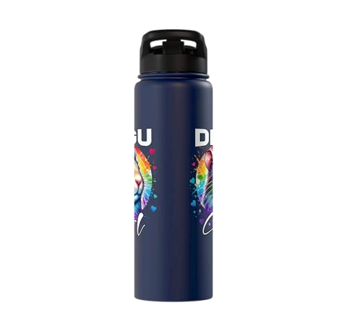 Degu Girl Degu Stainless Steel Insulated Water Bottle - color: Navy Blue
