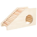 balacoo Wooden Hamster Climbing Nest Ladder Toy Small Animal Hideout for Hamsters Gerbils Mice Cage Accessories 6.69X3.54X2.75In