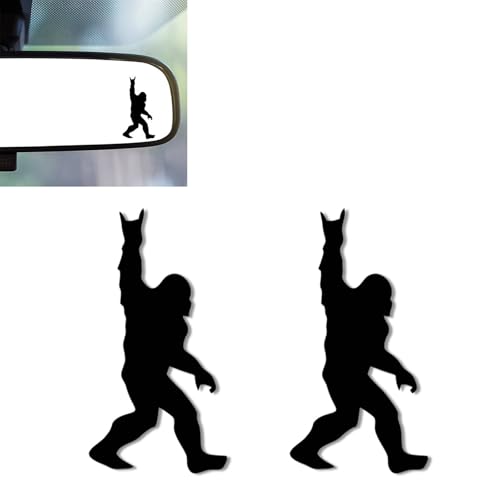 2Pcs Compatible with Bigfoot Vinyl Sticker,Car Rearview Mirrors Decal | Car Accessories Cute Stickers for Bathroom Decal,Computers,Water Bottle Decal Gifts for Women,Men - color: Compatible With Bigfoot