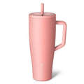 BrüMate Era 40 oz Tumbler with Handle and Straw | 100% Leakproof Insulated Water Bottle Tumbler with Lid and Flexible SoftSip Straw | Made of Stainless Steel | Cup Holder Friendly | 40oz (Guava) - color: Guava, size: 40oz