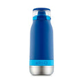 Ello Emma 14oz Vacuum Insulated Stainless Steel Kids Water Bottle with Straw and Built-in Carrying Handle and Leak-Proof Locking Lid for School Backpack, Lunchbox and Outdoor Sports, Touchdown Blue - color: Touchdown Blue