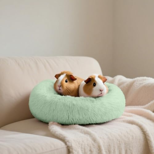 Bunny Bed Large Rabbit Hideout Soft & Comfortable | Small Animal Bedding, Cozy Bed Mat, Warm Hideaway, Cage Accessories for Guinea Pig - color: Green