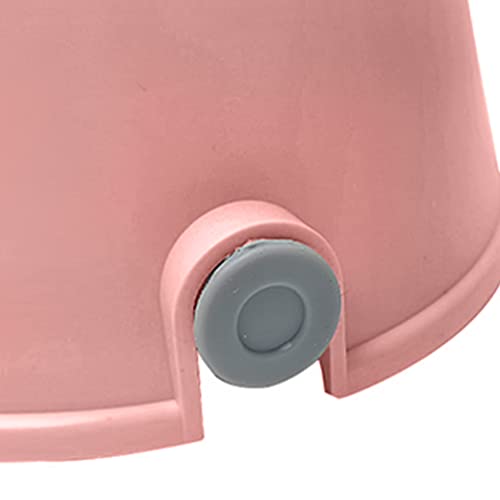 NACOCO Pet Standing Water Dispenser Cat Dog Standing Bowl with Detachable Pole Automatically Feeding Water Height Adjustable(Grey-Pink) - color: Grey-Pink