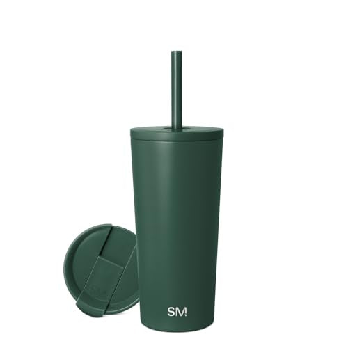 Simple Modern Iced Coffee Tumbler, Insulated | 20oz | Green - color: -Forest, size: 20 Ounces