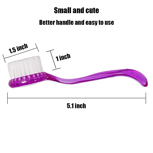 2 Pack Hamster Brush, Guinea Pig Massage Combs, Hedgehog Supplies - color: Purple