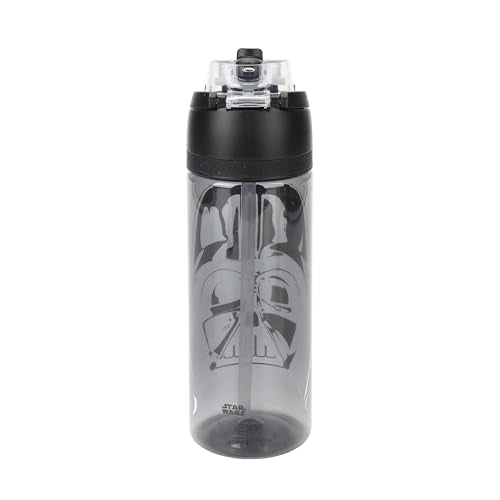 Bioworld Star Wars: Episode IV - A New Hope Darth Vader 24 oz Plastic Water Bottle for School and Adventure - color: Star Wars Darth Vader Black