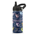 Axolotl Gifts, 16 oz Water Bottle with Straw Lid, Stainless Steel Insulated Tumbler, Cute Animals Water Bottle, Axolotl Cup Gifts for Birthday Christmas (1pcs) - color: Axolotl