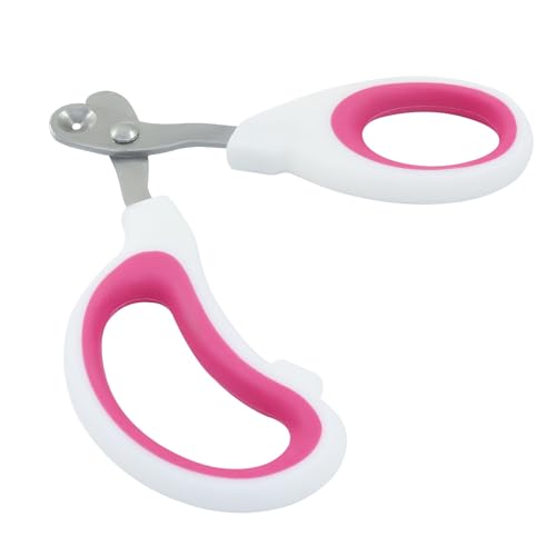 Cat Nail Clippers, Pet Nail Clippers, Dark Pink | Cat Claw Trimmers - color: Pink, size: Single Hole