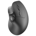 seenda MOU-302 Wireless Bluetooth Ergonomic Vertical Mouse with Volume Knob | Rechargeable 3-device mice for small/medium hands with quiet clicks, 1000/1600/2400 DPI for PC, laptop, MacBook, Black - color: Black