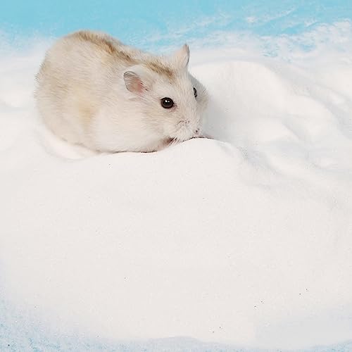 DR.DUDU Hamster Bath Sand, 12lb Dust Free Desert Sand or Potty Litter Sand for Hamster Chinchillas Gerbil Syrian Mice Small Animals (White) - color: White, size: 12lb