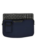 Portable Keyboard Sleeve for Logitech MK670/Wave Keys Ergonomic Keyboard | Keyboards Travel Bag,Shockproof Waterproof Dustproof Protective Neoprene Sleeve Case(Bag Only) - color: Blue