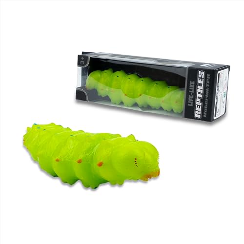 Soft Rubber Squishy Caterpillar Toy, TPR Super Stretch Caterpillar Toy for Kids, Squeeze Toys, Perfect for Gifts, Party Favors, and School Projects - style: Caterpillar