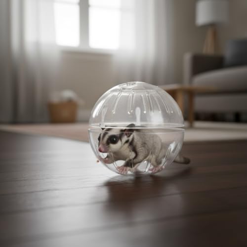 White Silent Exercise Ball Plastic Spinner Hamster Running for Sugar Gliders Small Mice Gerbils Multiple Colors Hamster Exercise Ball，Small Animal Exercise Wheels，Animal Health Supplie