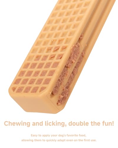 Durable Chew Toys for Large Dogs - Set of 3 Peanut Butter Flavor Dental Chew Toys, Long-Lasting Nylon for Aggressive Chewers, Reduces Tartar and Plaque - size: Large-3Pack