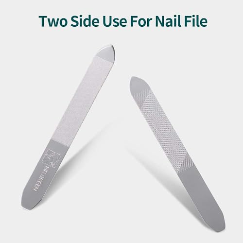 MR.GREEN Nail Clipper 4Pcs Set, Stainless Steel Manicure Pedicure Set, Medical Grade Grooming Kit with Travel Case Gift Box for Man & Woman - color: Mr-6105