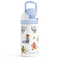 Animals Kids Insulated Stainless Steel Water Bottle 16 Oz, Travel Tumbler for School, Sports for Boys, Birthday, Back To School (Occupational Theme) - color: Animal