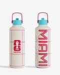 Drib 24oz Insulated Water Bottle, FIFA World Cup 2026 Edition – Performance Stainless Steel Insulated Bottle with Quiet Leak-Proof Straw Lid (Miami - City Touch) - color: Miami - City Touch
