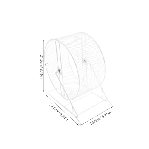ibasenice Silent Hamster Wheel 9.25In Metal Wire Exercise Wheel Quiet Runner with Ball Bearings Textured Surface for Nail Care for Hamsters Gerbils Mice and Small Pets