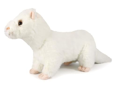 Ice King Bear Ferret Stuffed Animal Plush Toy 12 Inches (White) - color: White