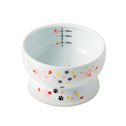 Raised Cat Water Bowl (Sakura Limited Edition) - color: Sakura, size: Regular