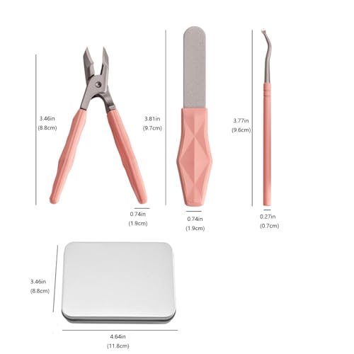 Angled Nail Clippers Pink Eagle Beak Oblique Slanted Curved Thick Professional Nail Clippers for Women Adult Men Ingrown - style: Classic