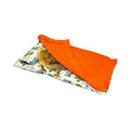 Dnoifne Reptile Sleeping Bag, Reptile Pets' Sleeping Bag Set with Pillow and Blanket, Hideout Habitat with Soft Warm for Bearded Dragon Leopard Gecko Lizard (Orange Blanket) - size: Orange Rectangle