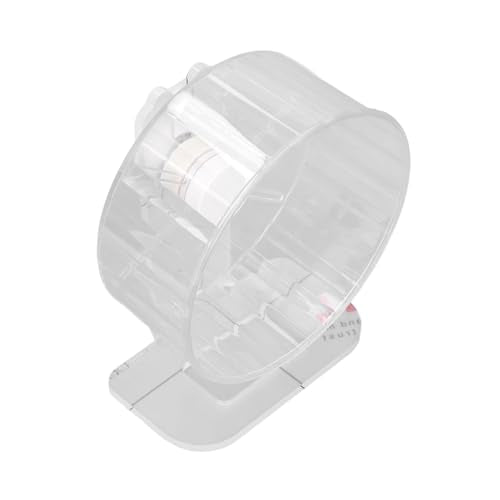 Hamster Exercise Wheel, Clear Acrylic Wheel with Stand for Small Animals (S) - size: S, style: small /