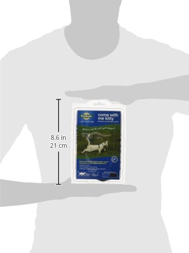 PetSafe Come with Me Kitty Harness and Bungee Cat Leash, Royal Blue, Small | Adjustable 2-Point Fit Applies Gentle Pressure to Shoulders, Not Neck, for Kittens and Small Cats with 9 in - 11 in Girth - color: Royal Blue, size: Small (Pack of 1)