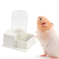 1 Pack Hamster Water Bowl Automatic Water Dispenser for Hamster Syrian Mice Gerbil Rodent (White)