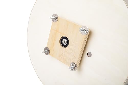 15in Wall-Mount Silent Chinchilla Wheel，Removable Washable Track | Large Wooden Exercise Wheel for Hamster, Hedgehog, Rat, Syrian Hamster