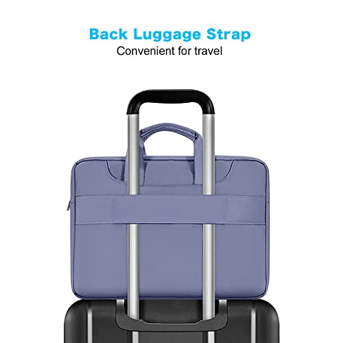 MOSISO 360 Protective Laptop Bag 15.6 inch, 15-16 inch Computer Bag | Compatible with MacBook Air 15 inch/Pro 16 inch, HP,Dell,Lenovo,Asus, Laptop Carrying Case with Strap&Handl, Lavender Gray - color: Lavender Gray, size: 16 inch