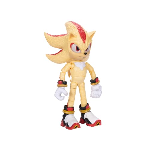 Sonic The Hedgehog Sonic 3 Movie 5" Super Sonic Action Figure: New Character from Jakks Wave #3 - color: Super Sonic, Movie 3