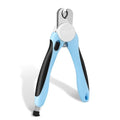Flexzion Dog Nail Clippers and Cat Nail Trimmer with Safety Guard, Blue | Pet Nail Clippers with a 3.5 mm Stainless Steel Blade for Grooming Puppies, Indoor Cats and Small, Medium or Large Dog Breeds - color: Blue