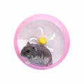 WishLotus Hamster Running Wheel, Silent Jogging Exercise Toy Hamsters Cage Accessory for Drawf Hamster Golden Silk Shih Tzu Bear (Pink) - color: pink,12cm