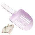 MiOYOOW Hamster Litter Scoop, Plastic Sand Shovel Small Animal Mesh Scooper for Guinea Pig Hamsters Gerbils Small Animals - color: purple