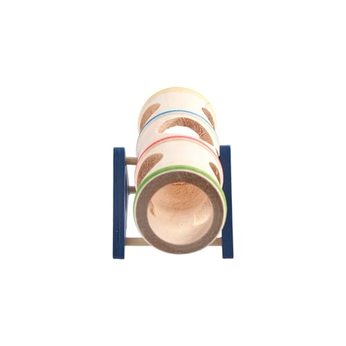 Leadigol Wood Tunnel Tube for Hamster Rats,Hamster Wooden Tunnel Toy,Small Animals Cage Exercise Tube Chew Toy,for Squirrel Mice Guinea Pig