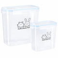 Pet Food Storage Containers,Airtight Small Animals Food Container,Cat Food Storage Container,Jars Dispenser Set with Lids,Multi Size3.52Qt/4L and2.2Qt/2.5L,for Wild Bird Seed Dispenser|BPA Free/Clear