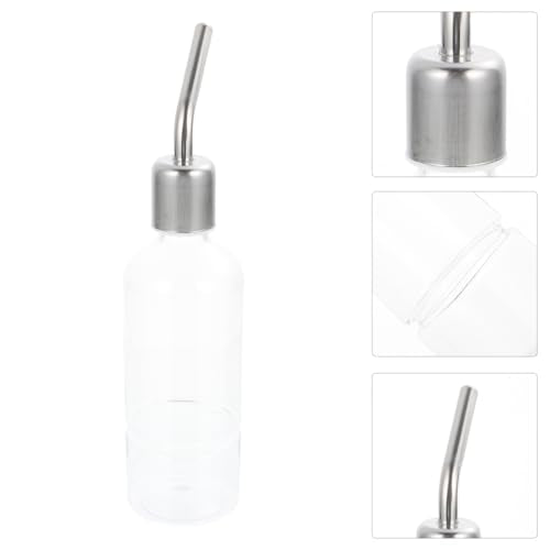 Toddmomy Rabbit Water Bottle 2 Pack Hanging Water Dispenser for Guinea Pig Chinchilla Small Animal Cage Leak Resistant Transparent Pet Drinking Bottle with Hooks 8.66 X 2.36 X 1.96 in