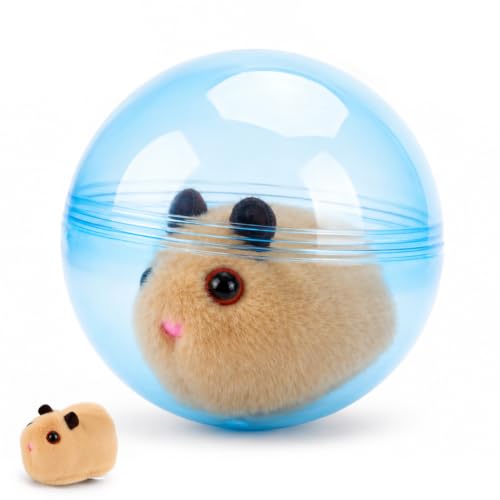 360° Self-Rolling Interactive Cat Toy Ball (Brown, Mouse) | Automatic Rolling Pet Toy, Pet Fun Indoor Motion Activated Exercise Toys for Cats Dogs - color: Blue