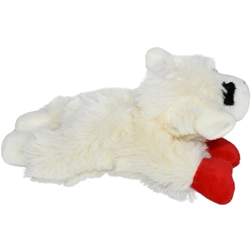 Multipet Lamb Chop Dog Plush Toy-Squeaky Toy for All Dogs - Extra Soft Plush - Stuffed Animal Dog Toy for Cuddling & Playing - Cute Pet-Toy (6", Cream) (Pack of 2) - size: 6" (Pack of 2), style: White