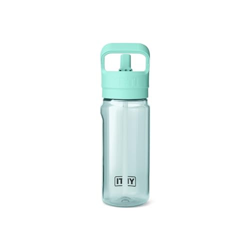 YETI Yonder 600 ml/20 oz Water Bottle with Yonder Straw Cap, Seafoam - color: Seafoam, size: 20 Ounces