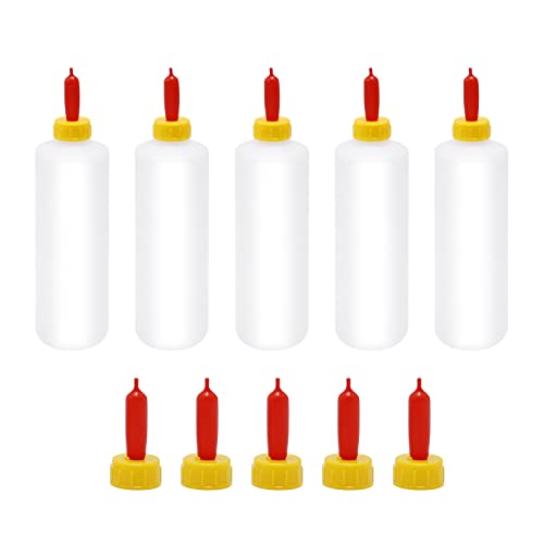 5 Sets 400ml Goat Bottles for Feeding Baby Goats, Lamb Feeding Bottle Nipples, Kid Livestock Drink Bottle for Feeding Baby Goats, Milk Feeder Bottles for Farm (400ml x 5) (5 Pack)