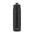 Ello Pop & Fill Insulated Stainless Steel Water Bottle with Quick Fill Lid, Leakproof Locking, Sip or Chug Spout, BPA-Free, Double Wall Vacuum Insulated for Sports, Travel & School- 22oz / 32oz / 40oz - color: Zebra, style: 22oz
