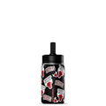 Hydrapeak NBA Officially Licensed Chicago Bulls Mini 14oz Kids Stainless Steel Water Bottle with Straw Lid & Flexible Handle, Double Wall Insulated, Spill Proof, Perfect for Back to School - color: Chicago Bulls