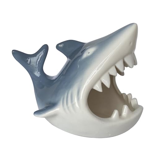Shark Shaped Ceramic Bowl, Cute Ocean-Themed Storage Container, Versatile Organizer for Jewelry, Candy, Snacks