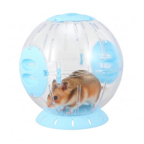 Hamster Running Ball 8.66-Inch Transparent Pet Toy for Small Animals Exercise and Activity Wheel Suitable for Hamsters Gerbils Rats Hedgehogs