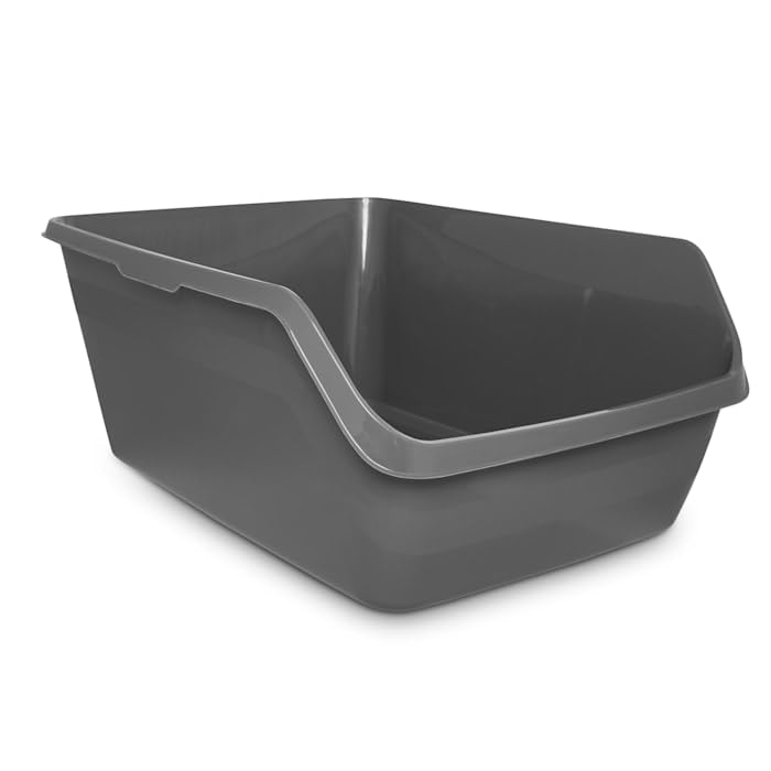 So Phresh by Petco Scatter Shield High-Back Litter Box Charcoal Large 18" L X 15.3" W X 8.5" H