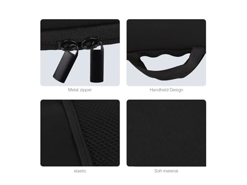 Keyboard Sleeve Travel Case for Logitech Mk345 Wireless Keyboard | Combo Rugged Neoprene Construction, Mouse Storage and Cable Storage Pouch, Fit For Logitech MK345 Keyboard Case